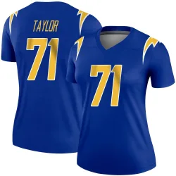 Women's Branson Taylor Los Angeles Chargers No.71 Legend 2nd Alternate Jersey - Royal