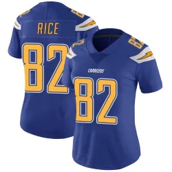 Women's Brenden Rice Los Angeles Chargers No.82 Limited Color Rush Vapor Untouchable Jersey - Royal