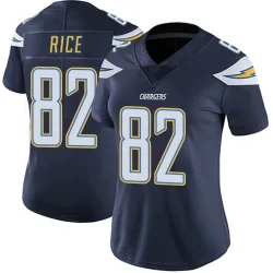 Women's Brenden Rice Los Angeles Chargers No.82 Limited Team Color Vapor Untouchable Jersey - Navy