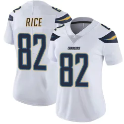 Women's Brenden Rice Los Angeles Chargers No.82 Limited Vapor Untouchable Jersey - White