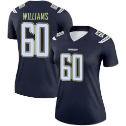 Women's Bucky Williams Los Angeles Chargers No.60 Legend Jersey - Navy