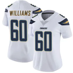 Women's Bucky Williams Los Angeles Chargers No.60 Limited Vapor Untouchable Jersey - White