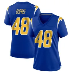 Women's Bud Dupree Los Angeles Chargers No.48 Game 2nd Alternate Jersey - Royal