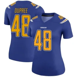 Women's Bud Dupree Los Angeles Chargers No.48 Legend Color Rush Jersey - Royal