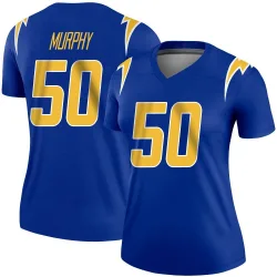 Women's Caleb Murphy Los Angeles Chargers No.50 Legend 2nd Alternate Jersey - Royal