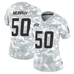 Women's Caleb Murphy Los Angeles Chargers No.50 Limited 2024 Salute to Service Jersey - Arctic Camo