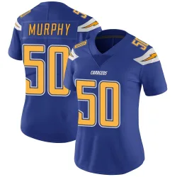 Women's Caleb Murphy Los Angeles Chargers No.50 Limited Color Rush Vapor Untouchable Jersey - Royal