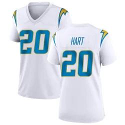 Women's Cam Hart Los Angeles Chargers No.20 Game Jersey - White