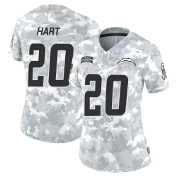Women's Cam Hart Los Angeles Chargers No.20 Limited 2024 Salute to Service Jersey - Arctic Camo