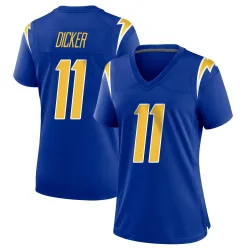 Women's Cameron Dicker Los Angeles Chargers No.11 Game 2nd Alternate Jersey - Royal