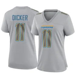Women's Cameron Dicker Los Angeles Chargers No.11 Game Atmosphere Fashion Jersey - Gray