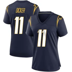 Women's Cameron Dicker Los Angeles Chargers No.11 Game Team Color Jersey - Navy