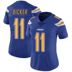 Women's Cameron Dicker Los Angeles Chargers No.11 Limited Color Rush Vapor Untouchable Jersey - Royal