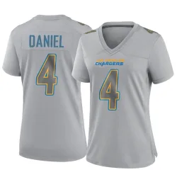 Women's Chase Daniel Los Angeles Chargers No.4 Game Atmosphere Fashion Jersey - Gray