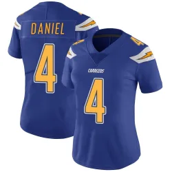 Women's Chase Daniel Los Angeles Chargers No.4 Limited Color Rush Vapor Untouchable Jersey - Royal