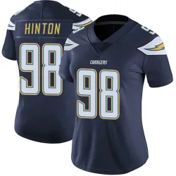 Women's Christopher Hinton Los Angeles Chargers No.98 Limited Team Color Vapor Untouchable Jersey - Navy