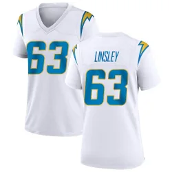 Women's Corey Linsley Los Angeles Chargers No.63 Game Jersey - White