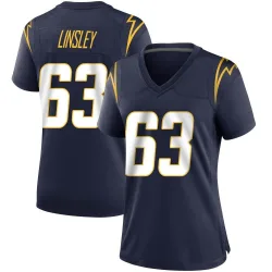 Women's Corey Linsley Los Angeles Chargers No.63 Game Team Color Jersey - Navy