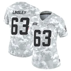 Women's Corey Linsley Los Angeles Chargers No.63 Limited 2024 Salute to Service Jersey - Arctic Camo
