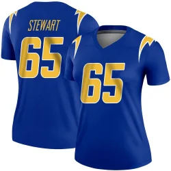 Women's Corey Stewart Los Angeles Chargers No.65 Legend 2nd Alternate Jersey - Royal