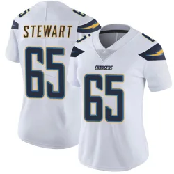 Women's Corey Stewart Los Angeles Chargers No.65 Limited Vapor Untouchable Jersey - White