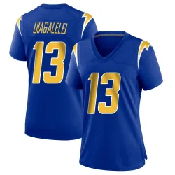 Women's DJ Uiagalelei Los Angeles Chargers No.13 Game 2nd Alternate Jersey - Royal