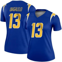 Women's DJ Uiagalelei Los Angeles Chargers No.13 Legend 2nd Alternate Jersey - Royal