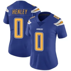 Women's Daiyan Henley Los Angeles Chargers No.0 Limited Color Rush Vapor Untouchable Jersey - Royal