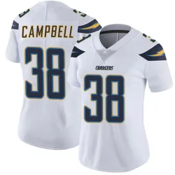 Women's Dalevon Campbell Los Angeles Chargers No.38 Limited Vapor Untouchable Jersey - White