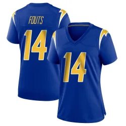 Women's Dan Fouts Los Angeles Chargers No.14 Game 2nd Alternate Jersey - Royal