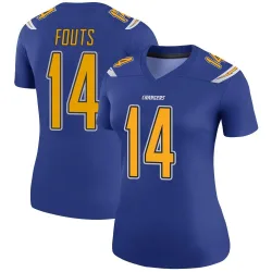 Women's Dan Fouts Los Angeles Chargers No.14 Legend Color Rush Jersey - Royal