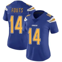 Women's Dan Fouts Los Angeles Chargers No.14 Limited Color Rush Vapor Untouchable Jersey - Royal