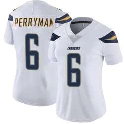 Women's Denzel Perryman Los Angeles Chargers No.6 Limited Vapor Untouchable Jersey - White
