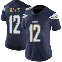 Women's Derius Davis Los Angeles Chargers No.12 Limited Team Color Vapor Untouchable Jersey - Navy