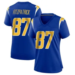 Women's Dez Fitzpatrick Los Angeles Chargers No.87 Game 2nd Alternate Jersey - Royal
