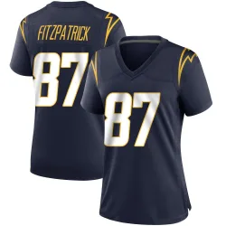 Women's Dez Fitzpatrick Los Angeles Chargers No.87 Game Team Color Jersey - Navy