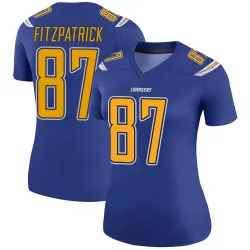 Women's Dez Fitzpatrick Los Angeles Chargers No.87 Legend Color Rush Jersey - Royal