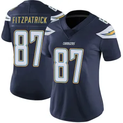 Women's Dez Fitzpatrick Los Angeles Chargers No.87 Limited Team Color Vapor Untouchable Jersey - Navy
