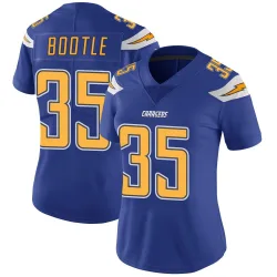 Women's Dicaprio Bootle Los Angeles Chargers No.35 Limited Color Rush Vapor Untouchable Jersey - Royal