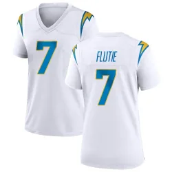 Women's Doug Flutie Los Angeles Chargers No.7 Game Jersey - White