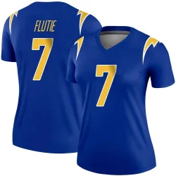 Women's Doug Flutie Los Angeles Chargers No.7 Legend 2nd Alternate Jersey - Royal