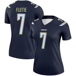 Women's Doug Flutie Los Angeles Chargers No.7 Legend Jersey - Navy