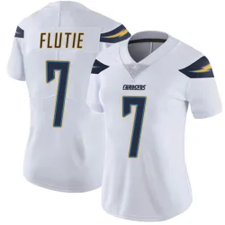 Women's Doug Flutie Los Angeles Chargers No.7 Limited Vapor Untouchable Jersey - White
