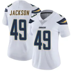 Women's Eddie Jackson Los Angeles Chargers No.49 Limited Vapor Untouchable Jersey - White