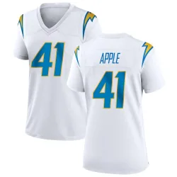 Women's Eli Apple Los Angeles Chargers No.41 Game Jersey - White
