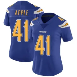 Women's Eli Apple Los Angeles Chargers No.41 Limited Color Rush Vapor Untouchable Jersey - Royal