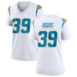 Women's Eric Rogers Los Angeles Chargers No.39 Game Jersey - White