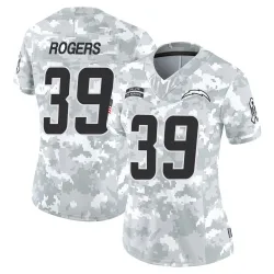 Women's Eric Rogers Los Angeles Chargers No.39 Limited 2024 Salute to Service Jersey - Arctic Camo