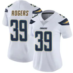 Women's Eric Rogers Los Angeles Chargers No.39 Limited Vapor Untouchable Jersey - White