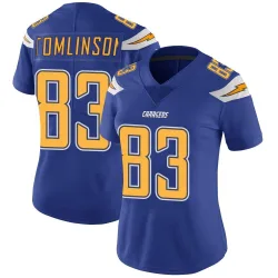 Women's Eric Tomlinson Los Angeles Chargers No.83 Limited Color Rush Vapor Untouchable Jersey - Royal